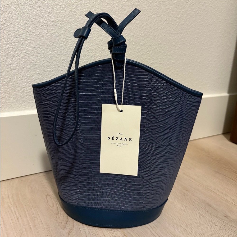Sézane Bucket Bag Leather Purse
